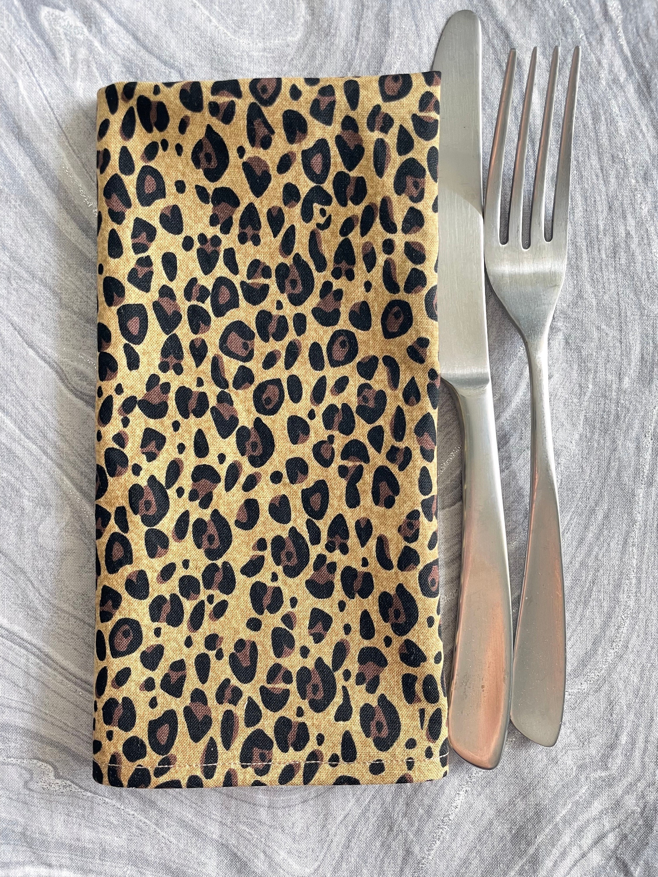 Servietten Mit Leopardenmuster – 16 Stück, 10,2 X 20,3 Cm, 2-lagig