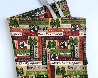 Keep it Green - Save our Planet Cloth Napkins - Set of 2