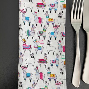 Servilletas de tela con llamas festivas - Juegos de 2
