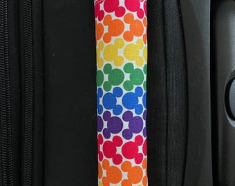 Disney- Colorful Rainbow Mickey Ears Luggage Handle Cover Wraps