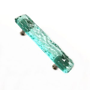 Sea Foam Wave Pulls, Glass Pulls, Beach Pulls, Kitchen Handles, Wave Pull, Cabinet Handles, Knobs and Pulls, Sea Glass Pulls, Unique Pulls