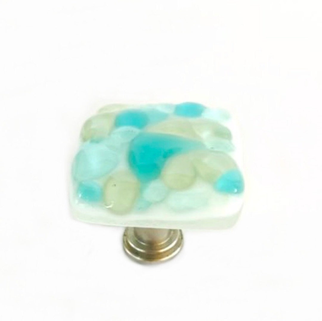 Sea Glass Knob for Kitchen Handles, Bath, or Furniture
