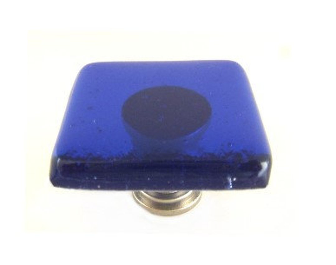 Royal Cobalt Blue Knobs for Kitchen Cabinets or Bathroom Vanity ...