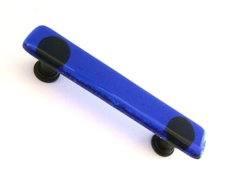 Cabinet Handles, Cobalt Blue Pulls, Cobalt Handles, Glass Pulls, Glass Cabinet Pulls, Blue Glass Pulls, Blue Drawer Pull, Blue Glass Handles