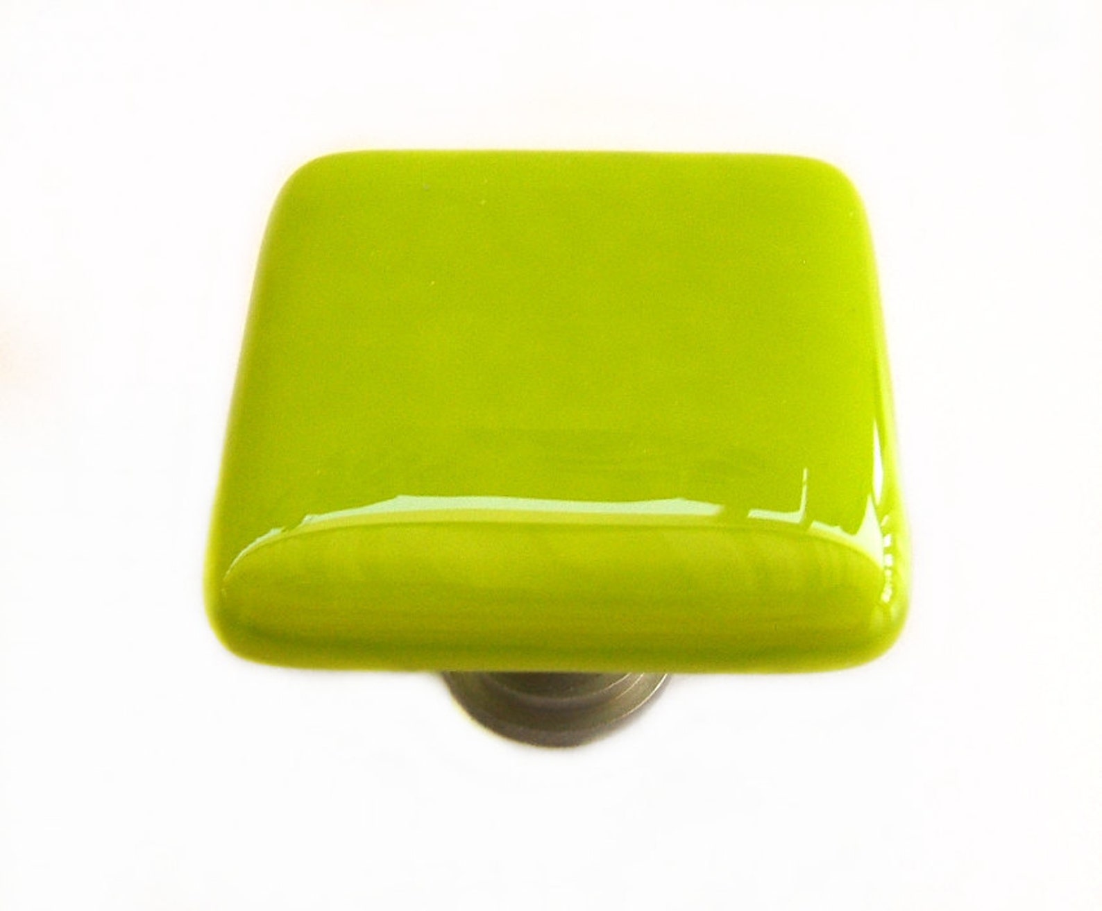 Lime Green Glass Cabinet Knob L Kitchen Bathroom Hardware | Etsy