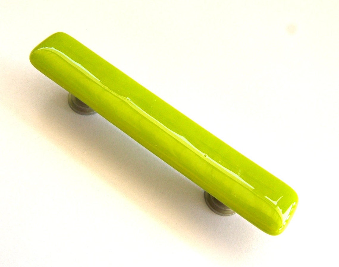 Lime Green Glass Knob L Kitchen Bathroom Hardware Etsy