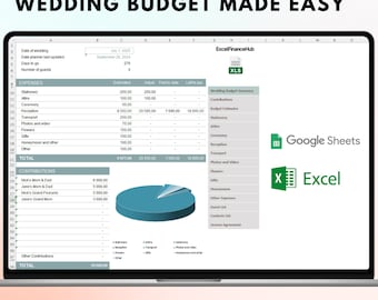 All-in-One Wedding Budget Tracker | Excel Template for Stress-Free Planning