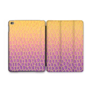 Simple Gradient Art Abstract Snake Skin Colorful iPad iPad Air 5 iPad 10 10.9 2022 iPad Air 11 13 2025 Pro 11 2022 iPad Mini iPad 9/8/7,10.2