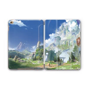 Island Castle Cartoon Fantasy Colorful iPad Case iPad Air 5 iPad 10 10.9 2022 iPad Air 11 13 2025 Pro 11 2022 iPad Mini 6 iPad 9/8/7,10.2