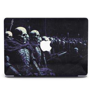 MacBook Hülle Army of Death Art Vintage Dead Knights Art Design Case Mount Top MacBook Air 15 Hülle, MacBook Pro M4 2024 Shell Cover