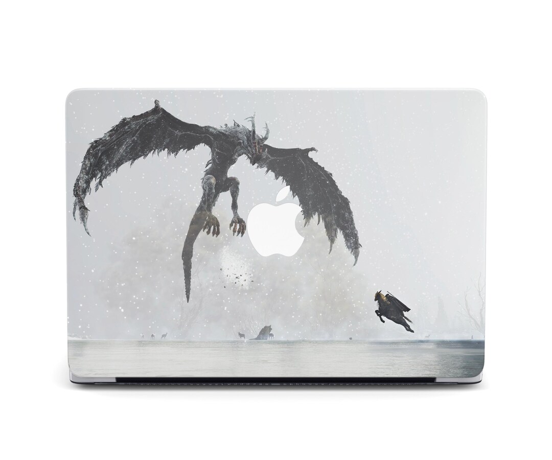 MacBook Hard Case Dragon Fight Great Battle Digital Art Design MacBook