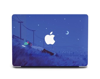Colorful Sunset Sky MacBook Case Anime Art Design Hard Case Cover for MacBook Air 15 Cases MacBook Pro M4 2024 2025 MacBook Shell Cover