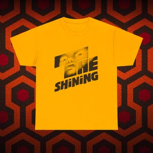 The Shining Graphic T-Shirt, Retro Stanley Kubrick Horror Movie Tee, Vintage Style Film Movie Horror, Jack Nicholson
