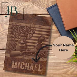 Personalized Hunting Journal: Matte Hardcover Notebook for Men