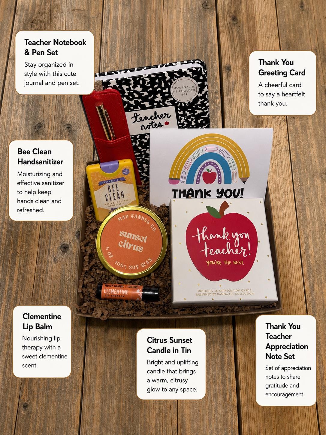 Teacher Appreciation Gift Box, Thank You Teacher Gift, End of Year ...