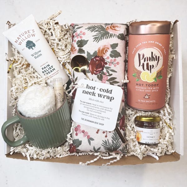 Winter Rose Recovery Gift, Healing Gift, Surgery Recovery, Cancer Gift, Ladies Care Package, Pain Relief, Get Well Soon, Sending Hugs