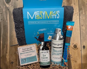 Dog Spa Gift Box, Dog Grooming Gift Set, New Puppy Gift Basket, Dog Mom Gift, Organic Dog Shampoo, Pet Care Package