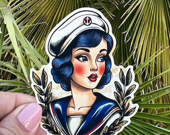 Traditional Sailor Jerry Style Sailing Ship American Traditional