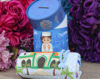 Children's Prayer Rug Kaaba Blue