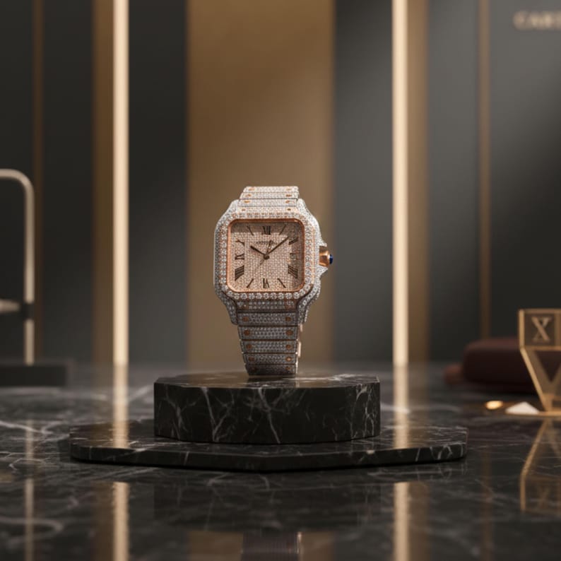diamondwatch, luxurywatch, rosegoldwatch, silverwatch, fashionwatch, luxurytimepiece, elegantwatch, sparklingwatch, anniversarygift, giftforhim, giftforher, watchaddict, luxuryaccessory