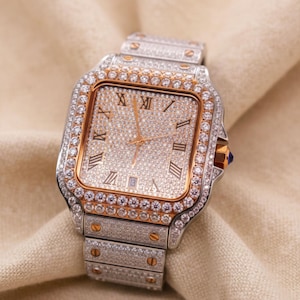 diamondwatch, luxurywatch, rosegoldwatch, silverwatch, fashionwatch, luxurytimepiece, elegantwatch, sparklingwatch, anniversarygift, giftforhim, giftforher, watchaddict, luxuryaccessory