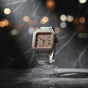 diamondwatch, luxurywatch, rosegoldwatch, silverwatch, fashionwatch, luxurytimepiece, elegantwatch, sparklingwatch, anniversarygift, giftforhim, giftforher, watchaddict, luxuryaccessory