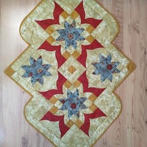 Table Runner Wall art wall hanging  Curved Corners Table Runner 41 x 28