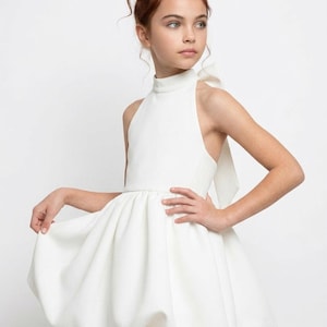 Girl White Graduation Dress - Etsy