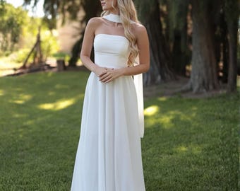 Vera Wang VINTAGE 1999 Satin Wedding Dress | A-line, Strapless