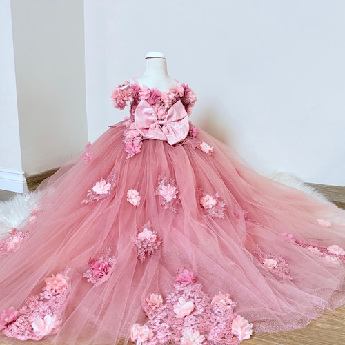 blush pink mini quinceanera dresses Blush Mini Quinceanera Floral Applique Tulle Princess Dress, Sister Matching Gown