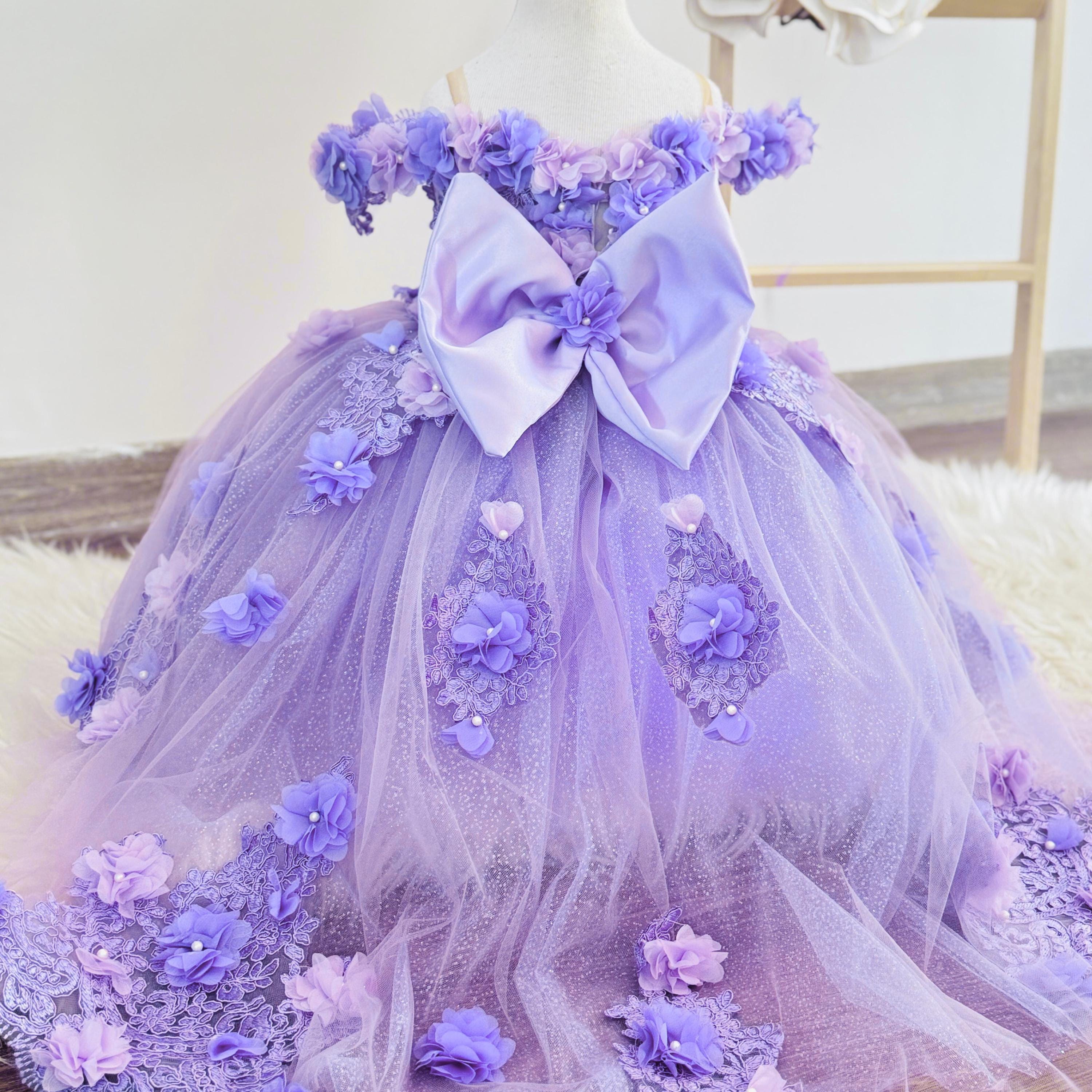 strapless open back dress Two-Tone Lavender Beaded Lace Overskirt Mother of Bride Dress main image 1
