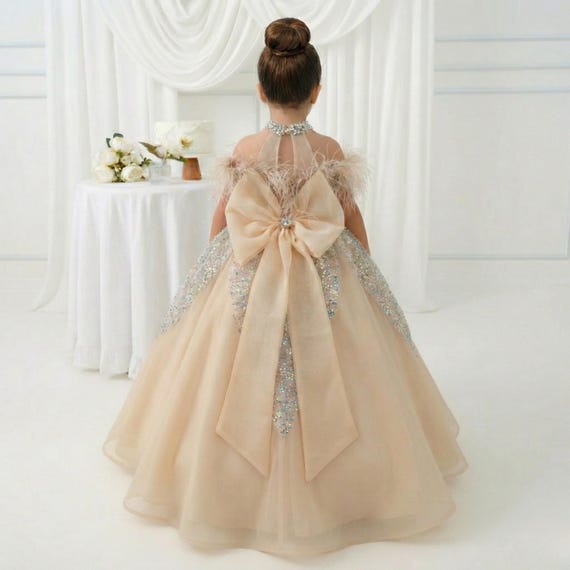 champagne birthday dress Sweetheart A Line Tulle Corset Top Birthday Party Champagne Prom Dress   DESIRE DRESS