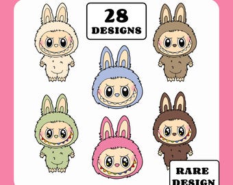 Labubu PNG SVG-Design | Shirt, Aufkleber, Tasse Labubu Monster | Niedliche Aufkleber herunterladen | Shirt Labubu | Personalisierte Labubu Tasse | Deko Torte