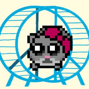 Cute Sad Hamster Meme Twitch Badges | Cute Pixel Art Hamster
