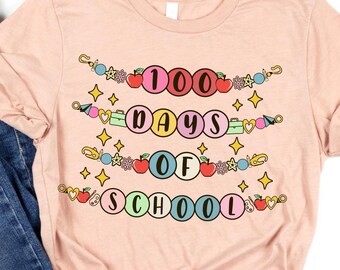 100 Days Of School Shirt: Lehrer Schüler Outfit