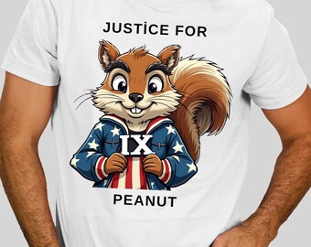 Justice for Peanut Squirrel T-Shirt: Activist Graphic Tee