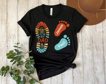 Custom Dad Names Tee, Father's Day Gift