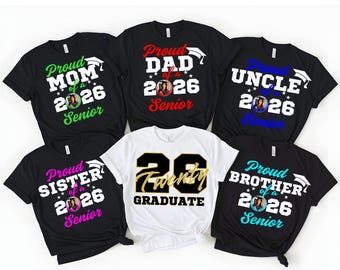 Custom 2026 Graduation Family Matching T-Shirt