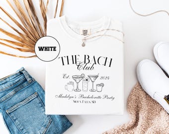 Custom Bachelorette Party Shirts: The Bach Club Social Clup