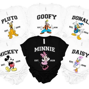 Disney Characters Shirt, Donald Duck Mickey Minnie Daisy Pluto Goffy Shirt, Mickey and Friends Shirt, Disneyland Shirt, Disney Vacation Tee