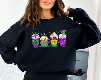 Mardi Gras Drink Sweatshirt: Carnival Party, New Orleans Shirt