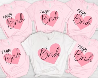 Team Bride T-Shirt: Bridal Party Wedding Tee