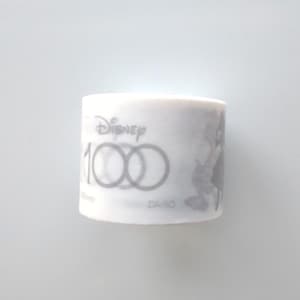 NIP Disney 100 Washi Masking Tape, verschiedene Charaktere auf Weiß/Silber, 3,5cm x 7,5m