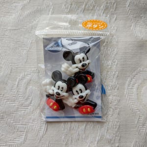 NIP Disney Classic Mickey Mouse Sew-On Buttons, Pack of 3