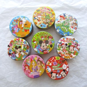 Juego de 8 rollos de cinta washi navideña de Disney/Pixar (198 cm/rollo), Mickey, Pooh, Princesa, Toy Story, Chip y Dale