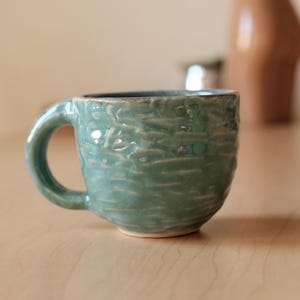 Ceramic Mug - Teal Blue
