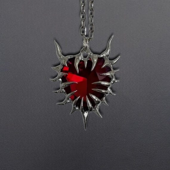 ★SENTIMENTS★ NO.610 [BURNISH] SPIKY HEART NECKLACE NO.610 [SILVER] SPIKY HEART NECKLACE - SENTIMENTS | 60
