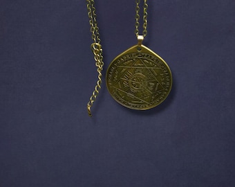 Seven Archangels Seal Pendant: Solomon Kabbalah Amulet Necklace