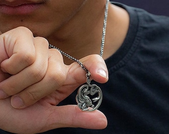 Medusa Snake Medallion Necklace: Handmade Gothic Goddess Jewelry