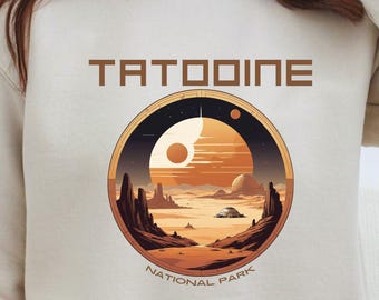 T-shirt Parc national de Tatooine : T-shirt graphique Star Wars Sunset